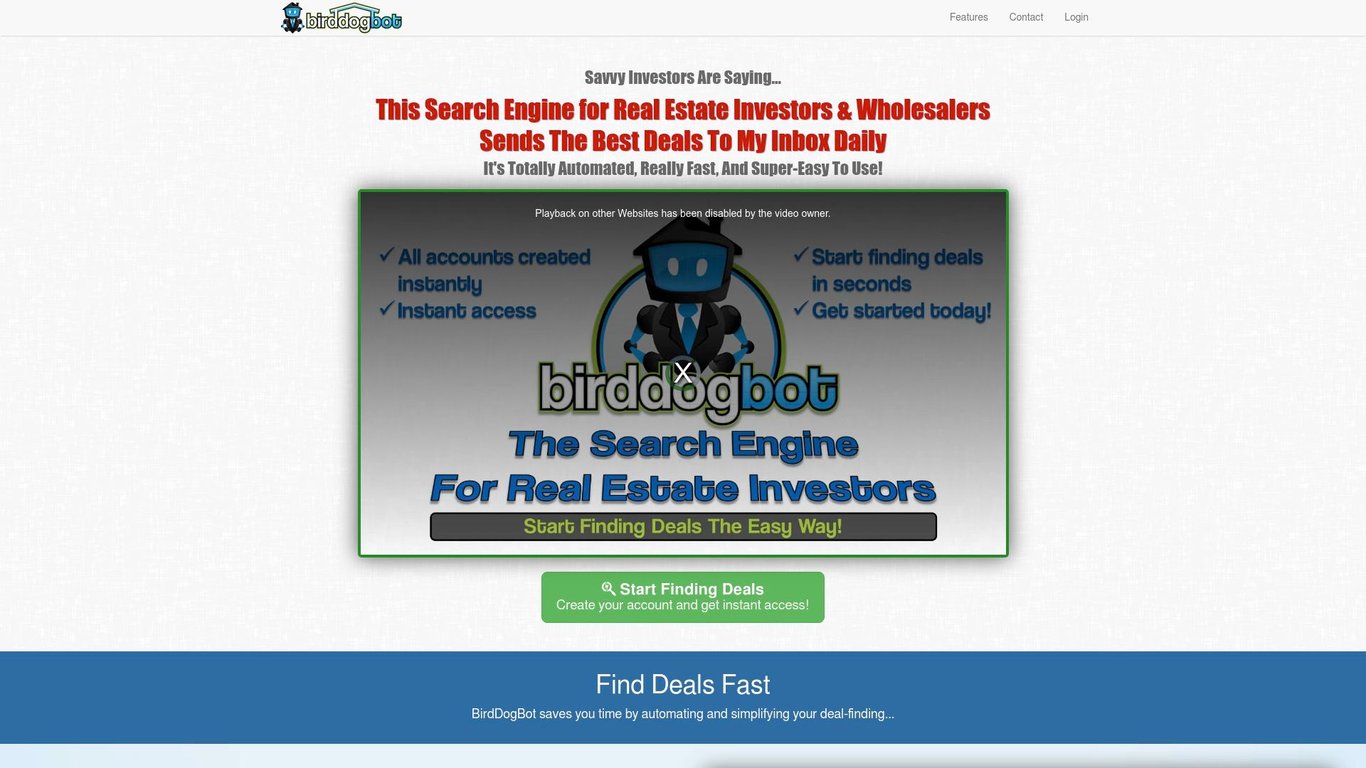 BirdDogBot - Real Estate Deal-Finding Solution For Investors