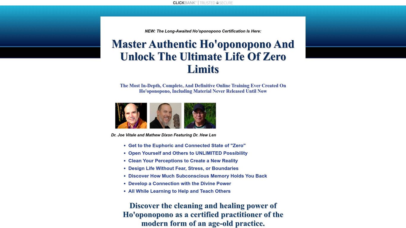 Ho'oponopono Certification = High Conversions!