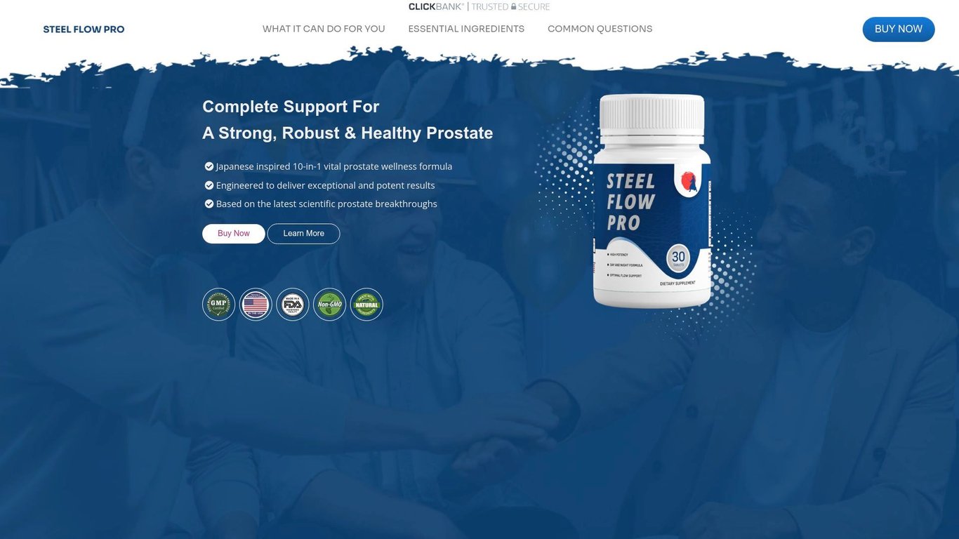 Steel Flow Pro - Top Prostate/Men's Health Offer