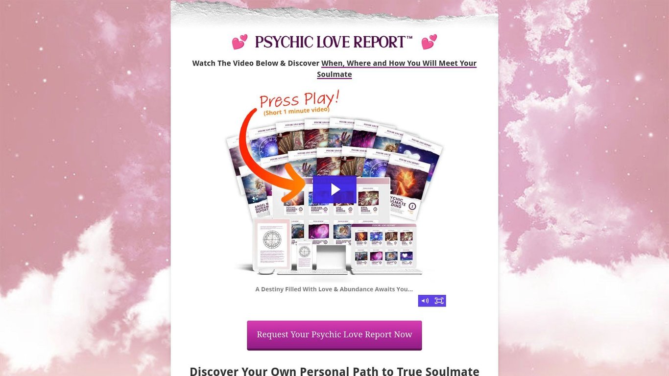 Psychic Love Report - New & Unique Love Spirituality Product