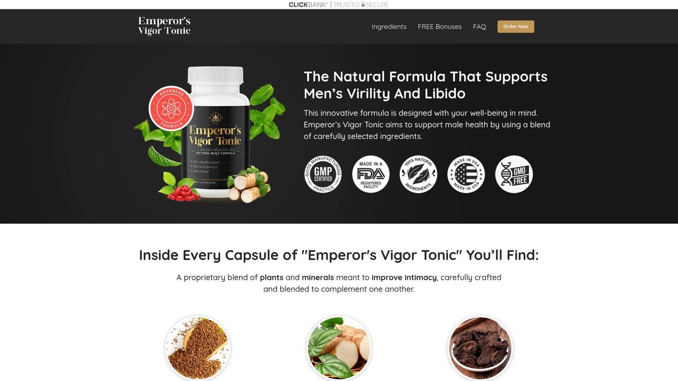 Emperor’s Vigor Tonic - $4 EPC On Unique ED Tonic