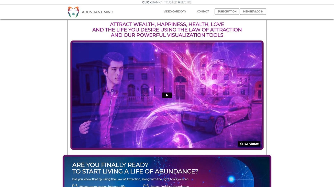 Abundant Mind : Visualization Videos For The Law Of Attraction