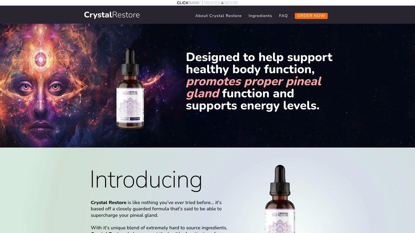 Crystal Restore - Third Eye Activation Supplement for 2024