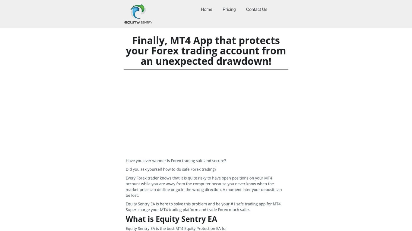 MT4 Deposit Protection 24/7 with Equity Sentry EA