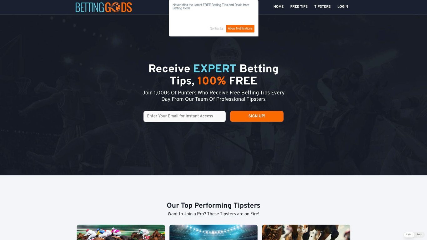 Betting Gods - Sports Betting Tipsters & Cappers