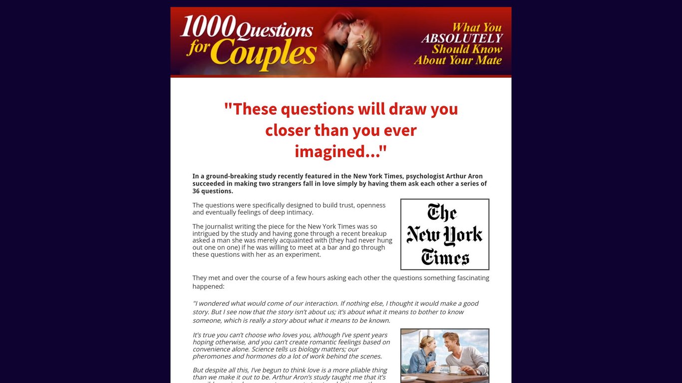 1000 Questions For Couples by Michael Webb relationship expert