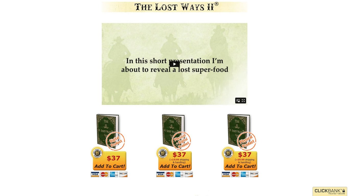 The Lost Ways 2