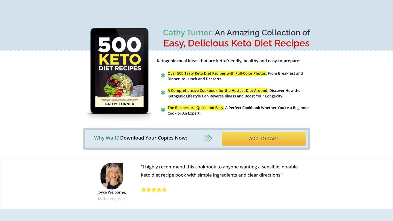 500 Keto Recipes Ebook