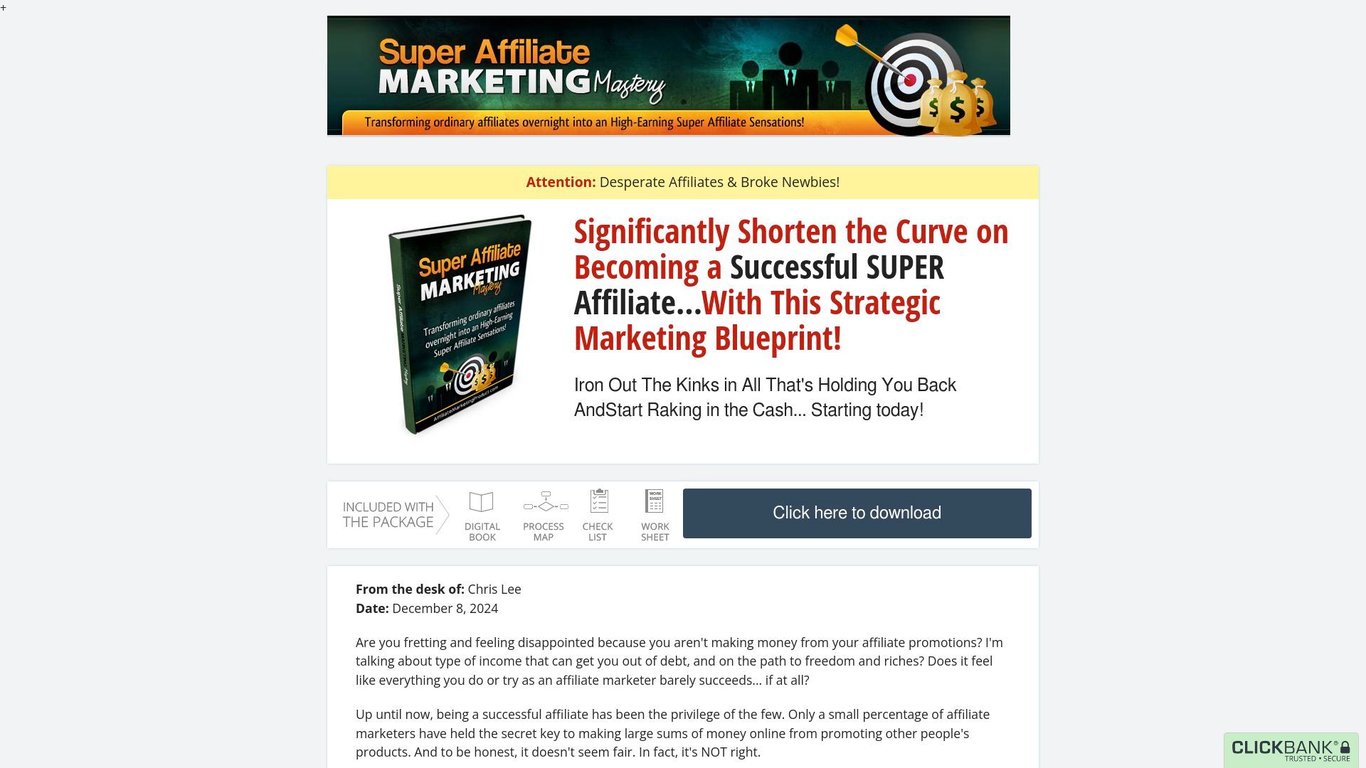 Super Affiliate Marketing Mastery