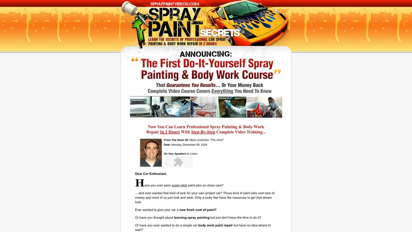 Car Spray Painting Videos - NEW UPDATES! $45.73 Per Sale