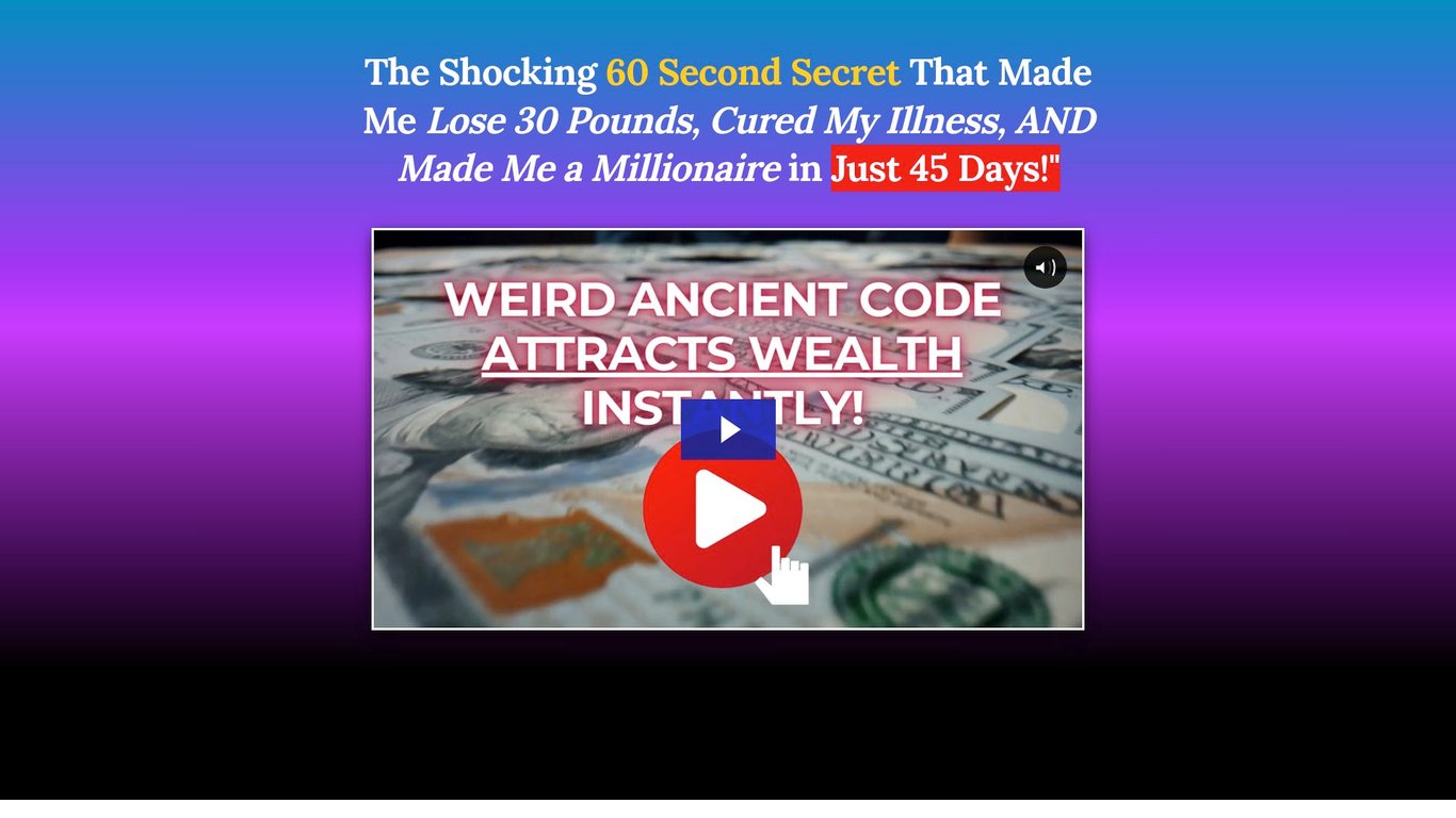 Abundance Treasure Code [Get 3 Sales For Every 100 Clicks!]