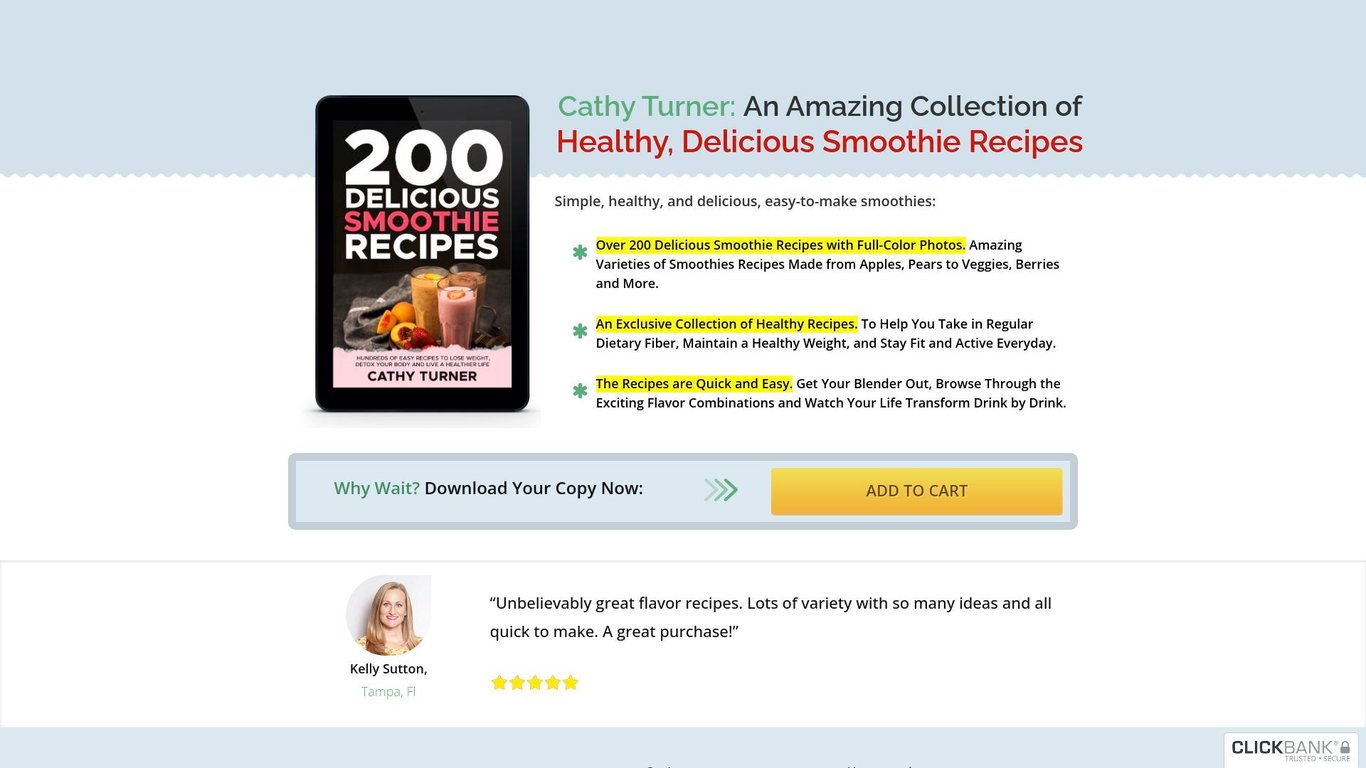 200 Delicious Smoothie Recipes Ebook