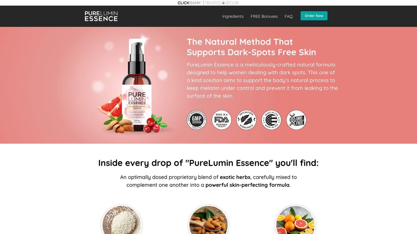 PureLumin Essence $4 EPC On Unique Natural Dark Spot Removing Serum