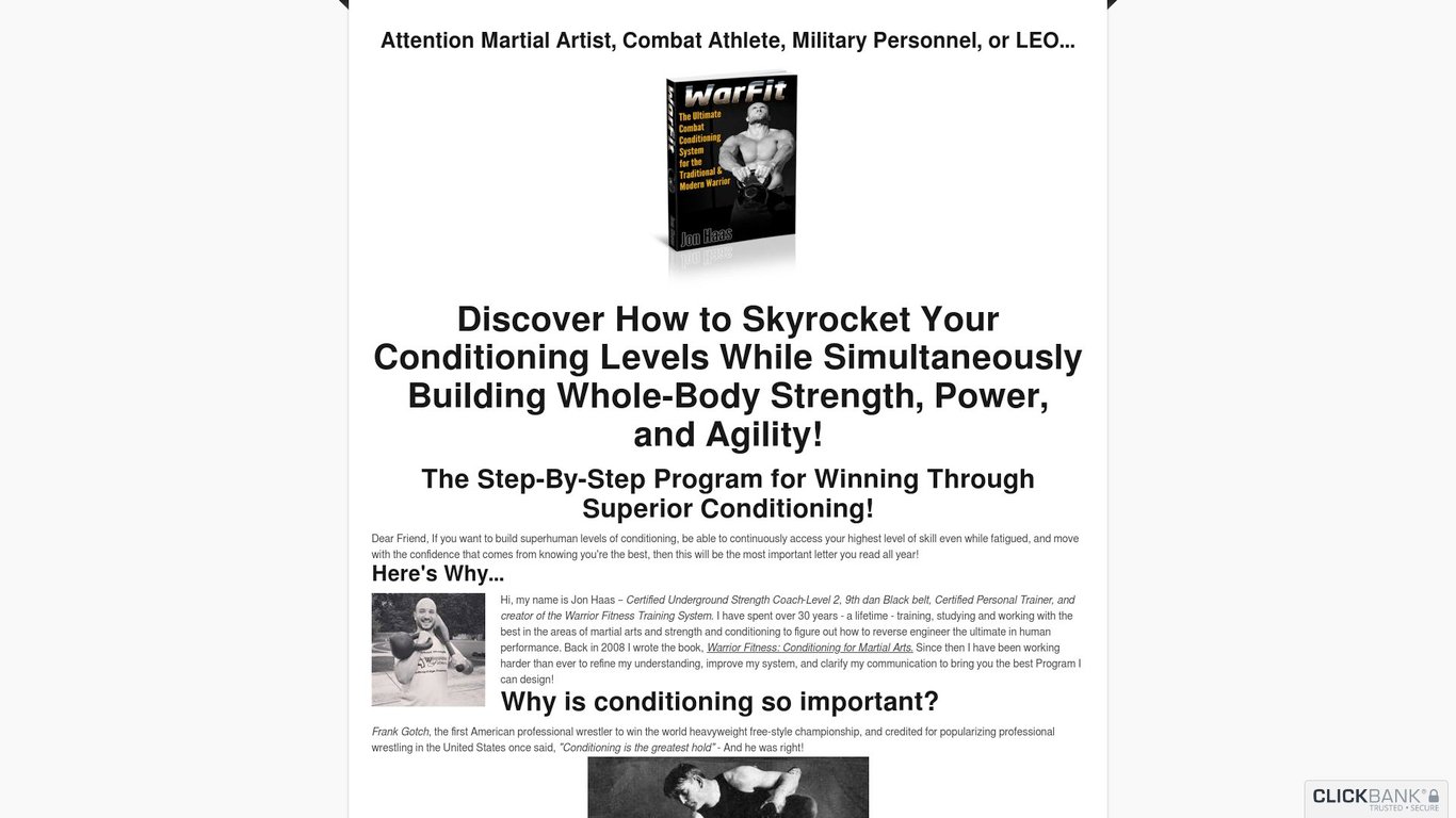 WarFit Combat Conditioning System