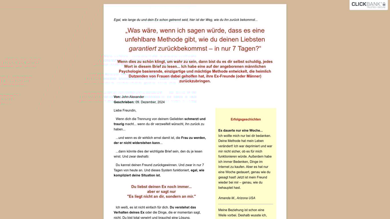 Wie du deinen Mann in nur 7 Tagen zurueckeroberst
