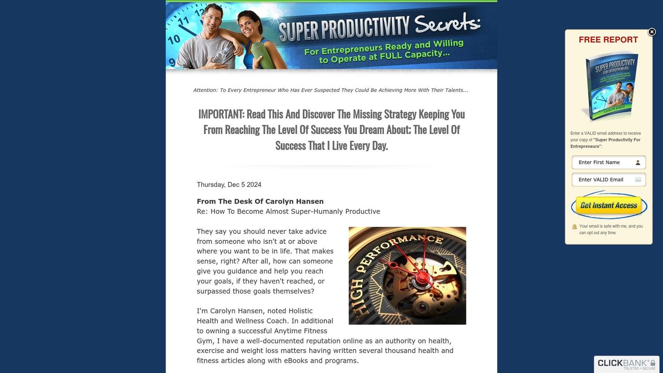 Super Productivity Secrets