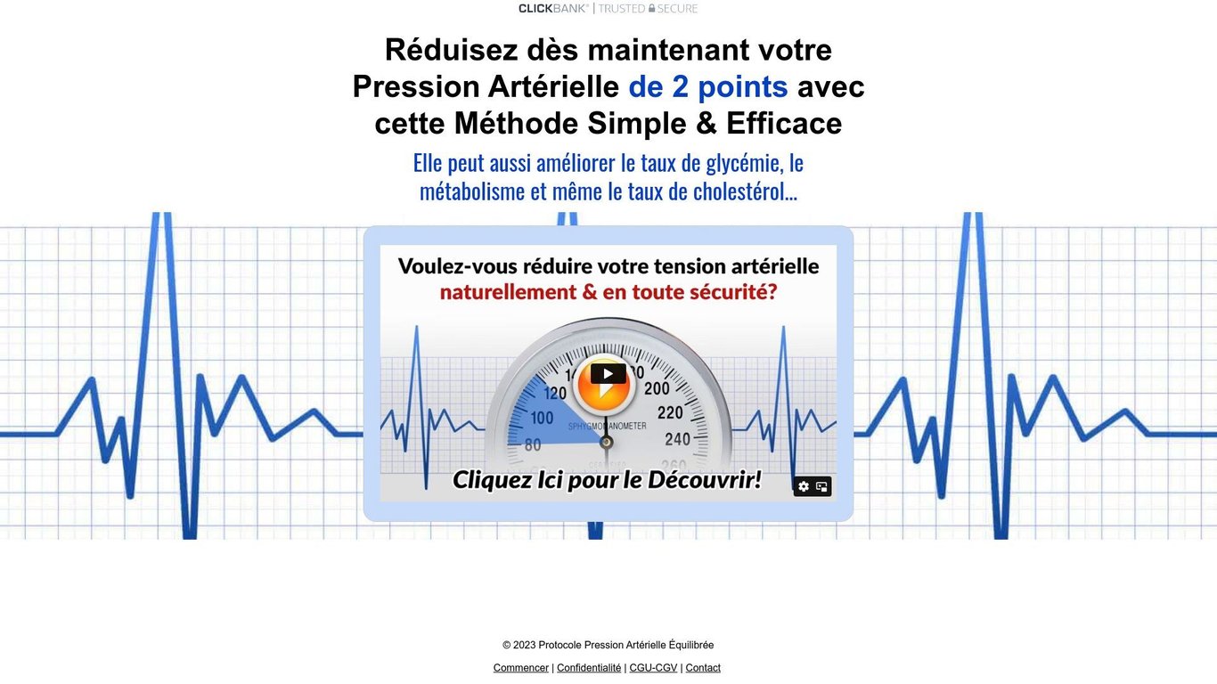 Protocole Contre Hypertension - French Blood Pressure Protocol