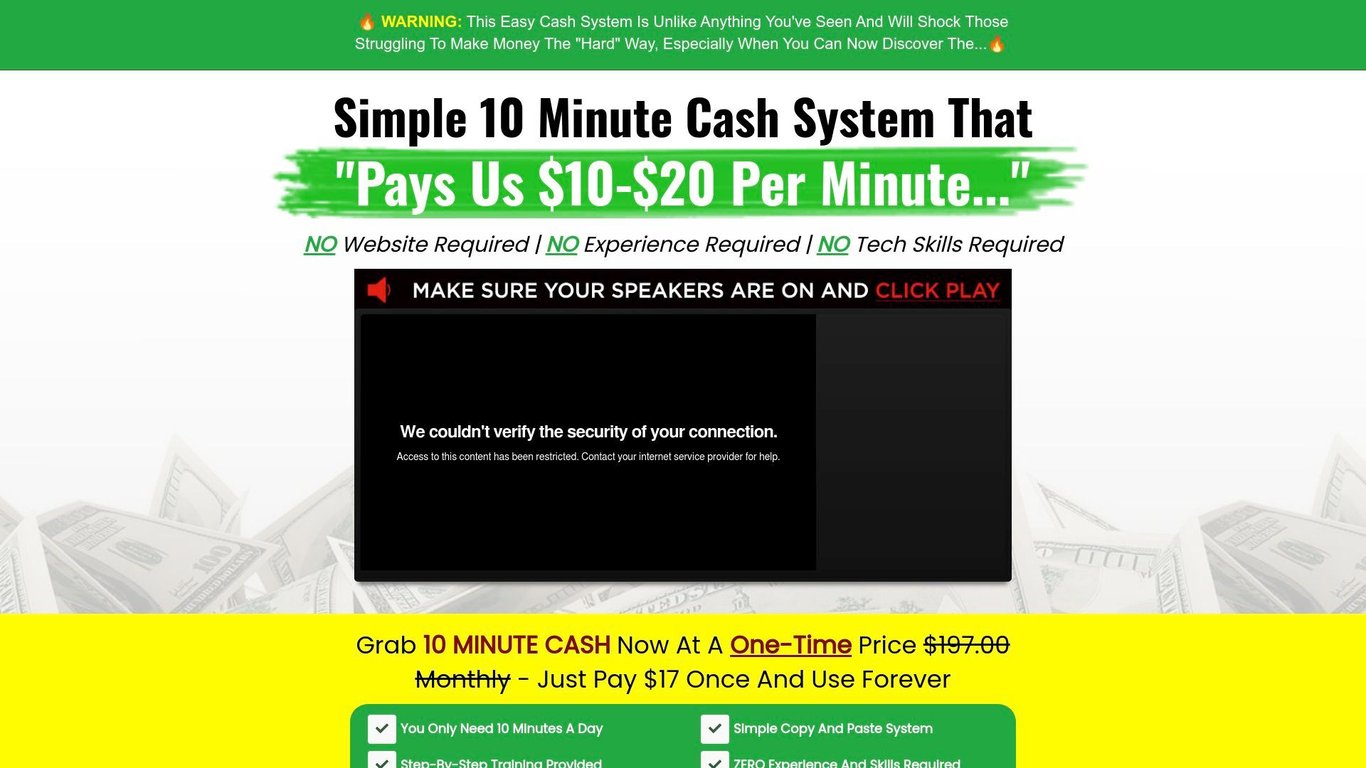 Ewen Chia's 10 Minute Cash System!