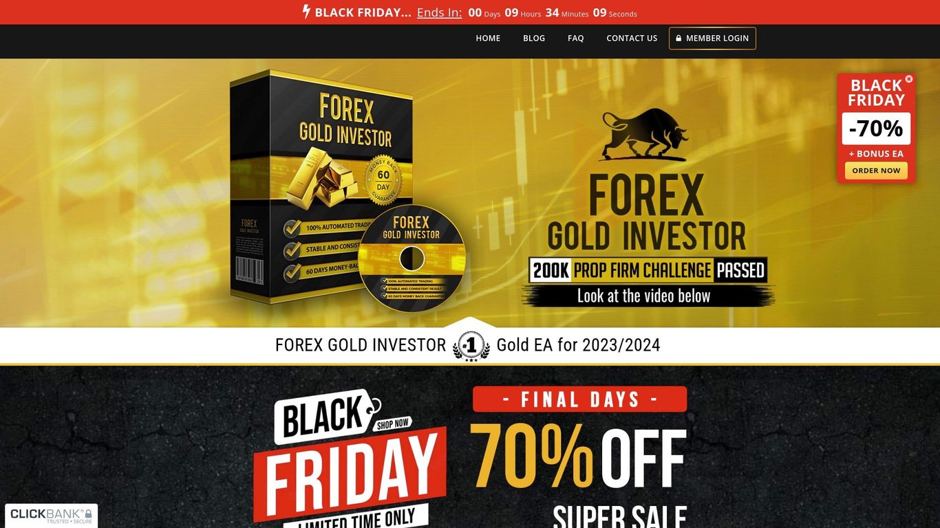 Forex Gold Investor - Best Converting Forex Robot for GOLD! #2022