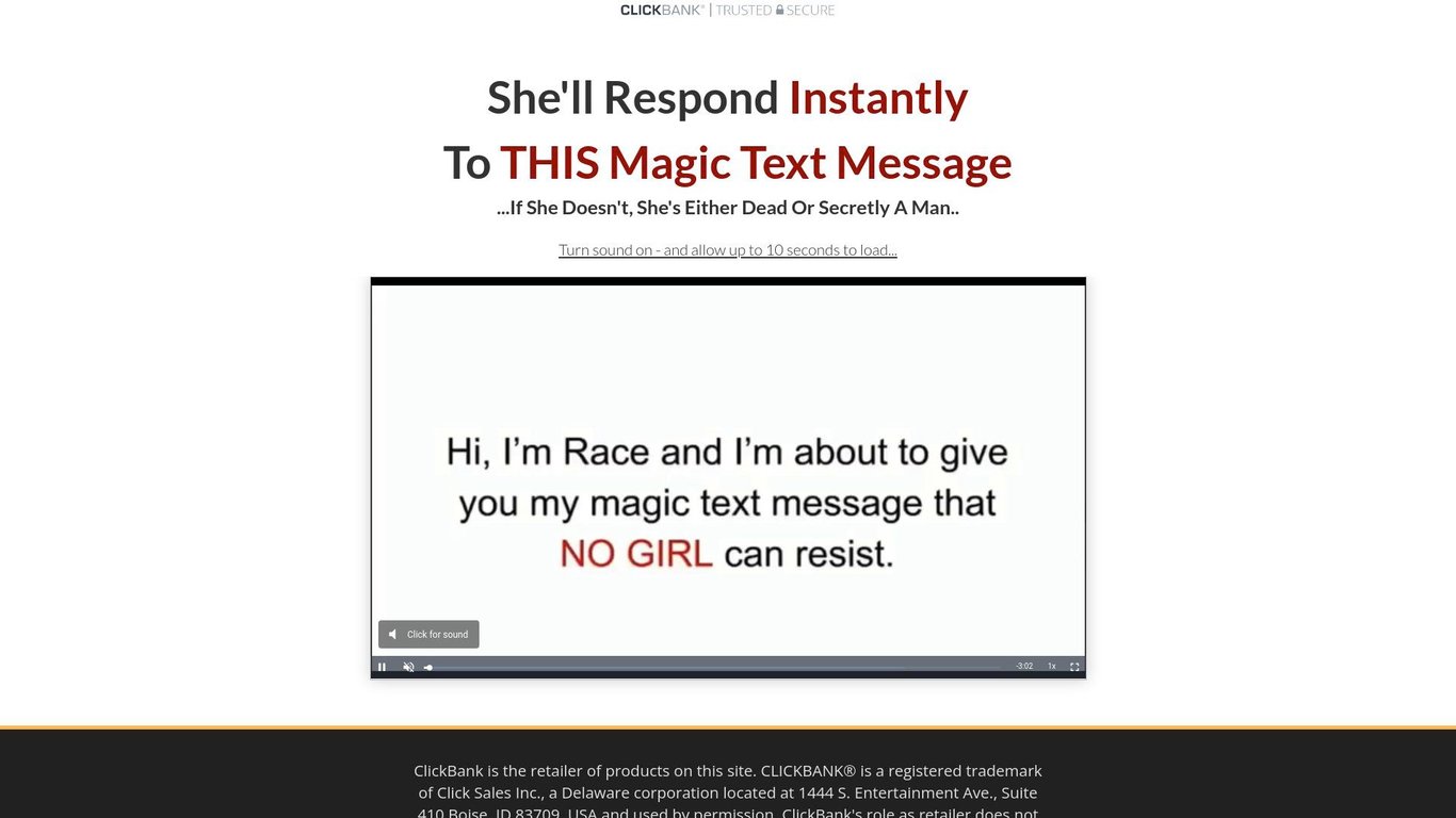 Text That Girl - Ultimate Men's Texting Guide 75% Comm + Upsells