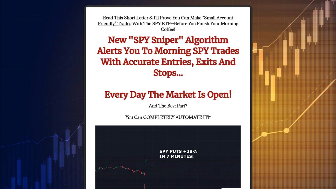 **NEW** SPY "Sniper" Trading System!