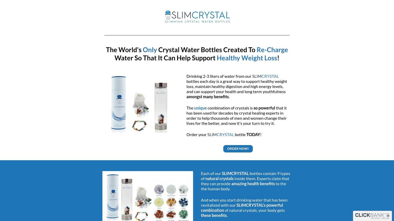 SLIMCRYSTAL - Unique Offer Huge Payouts - up to $300/Sale & $3.9 EPC