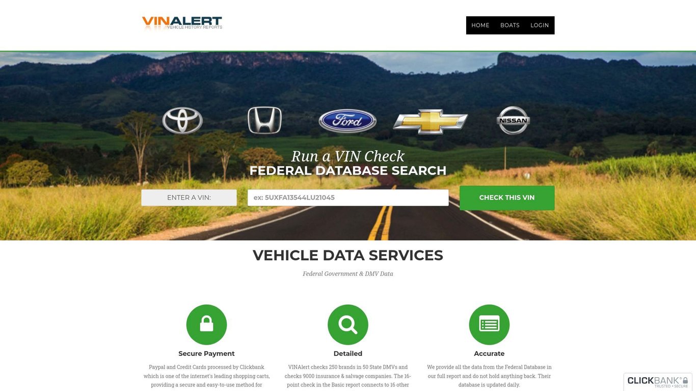 VinAlert - Vehicle History Reports for $9.99