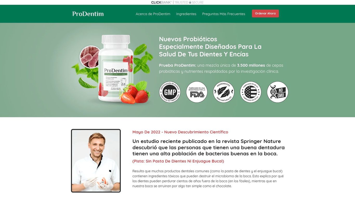 ProDentim - Monster In The Dental Niche Now In Spanish