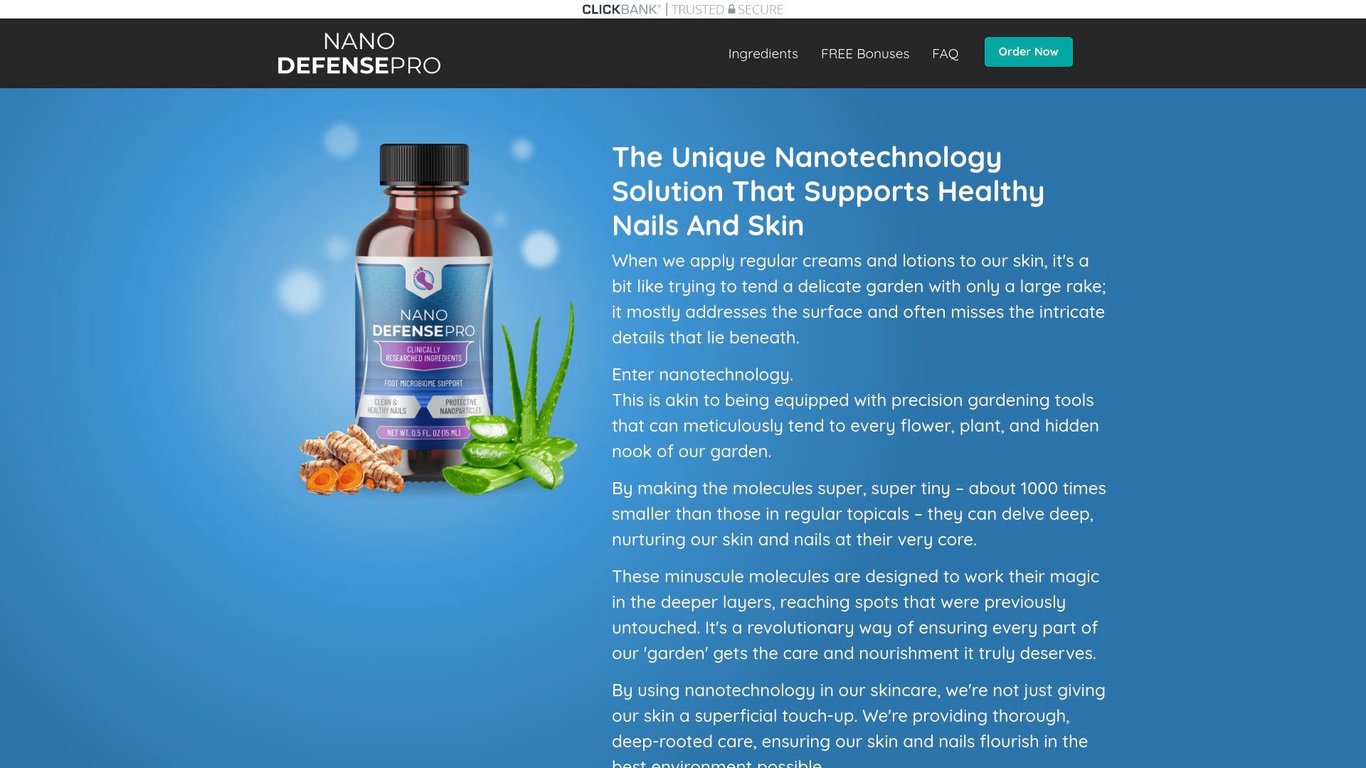 NanoDefense Pro $4 EPC On Unique Nano-Ingredients Fungus Formula