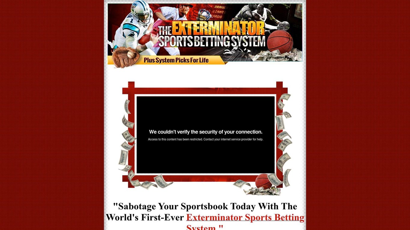 The Exterminator Sports Betting System By Author of the #1 system Screenshot