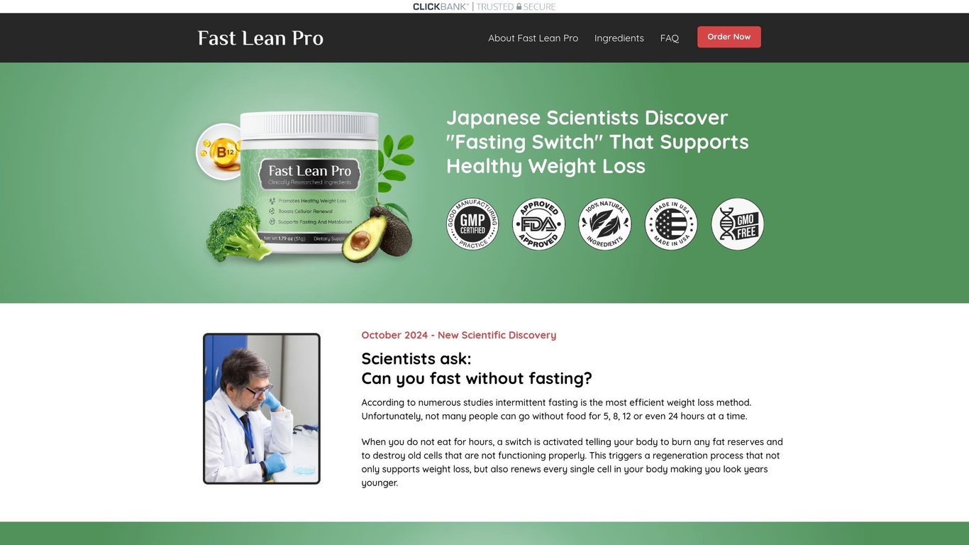 Fast Lean Pro – Takes The Weight Loss Industry By Storm