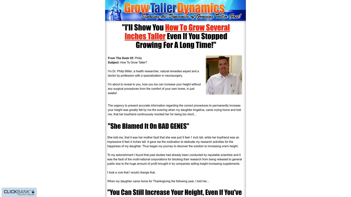 Grow Taller Dynamics - Hot Niche with Amazing Conversion