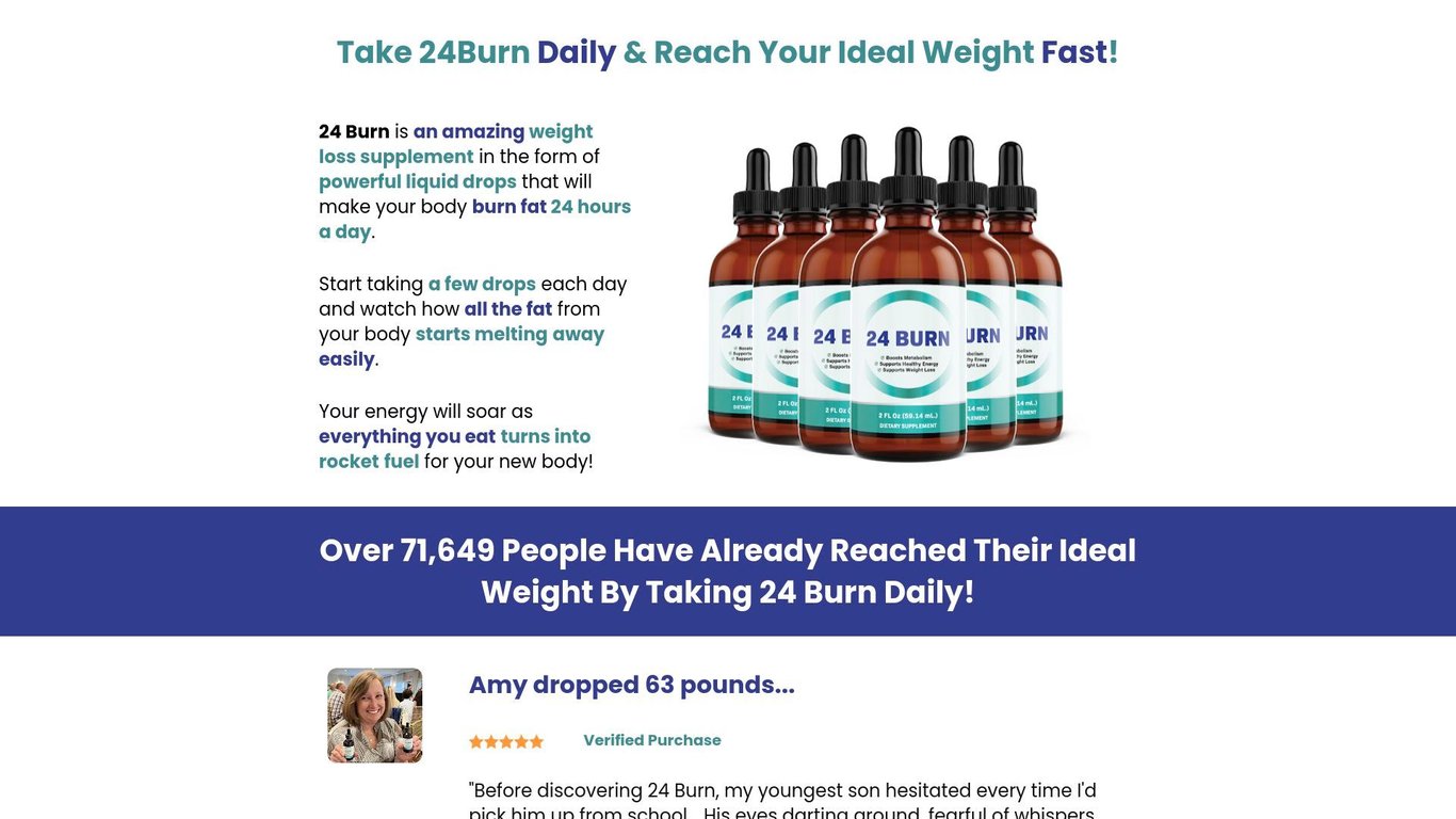 24 BURN - Brand NEW Weight Loss Offer For Q4 Makes Affs Rich!