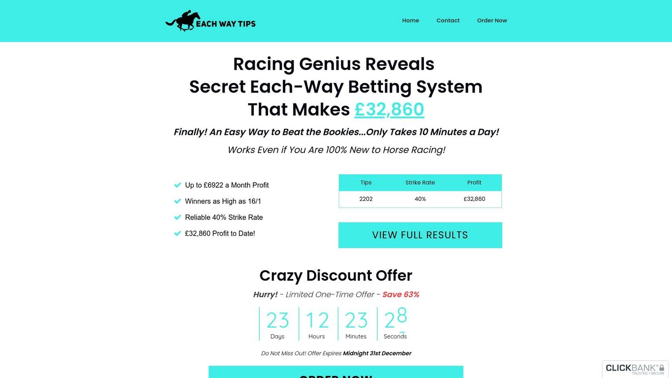 Racing Booster/Each Way Tips  New Launch May 20th!