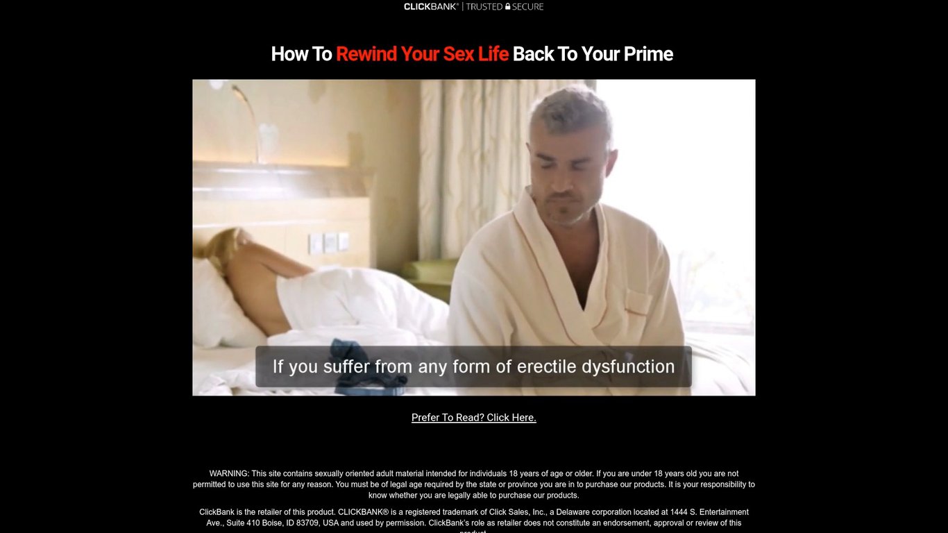 Erect On Command: Highest Converting New Mens Health Offer