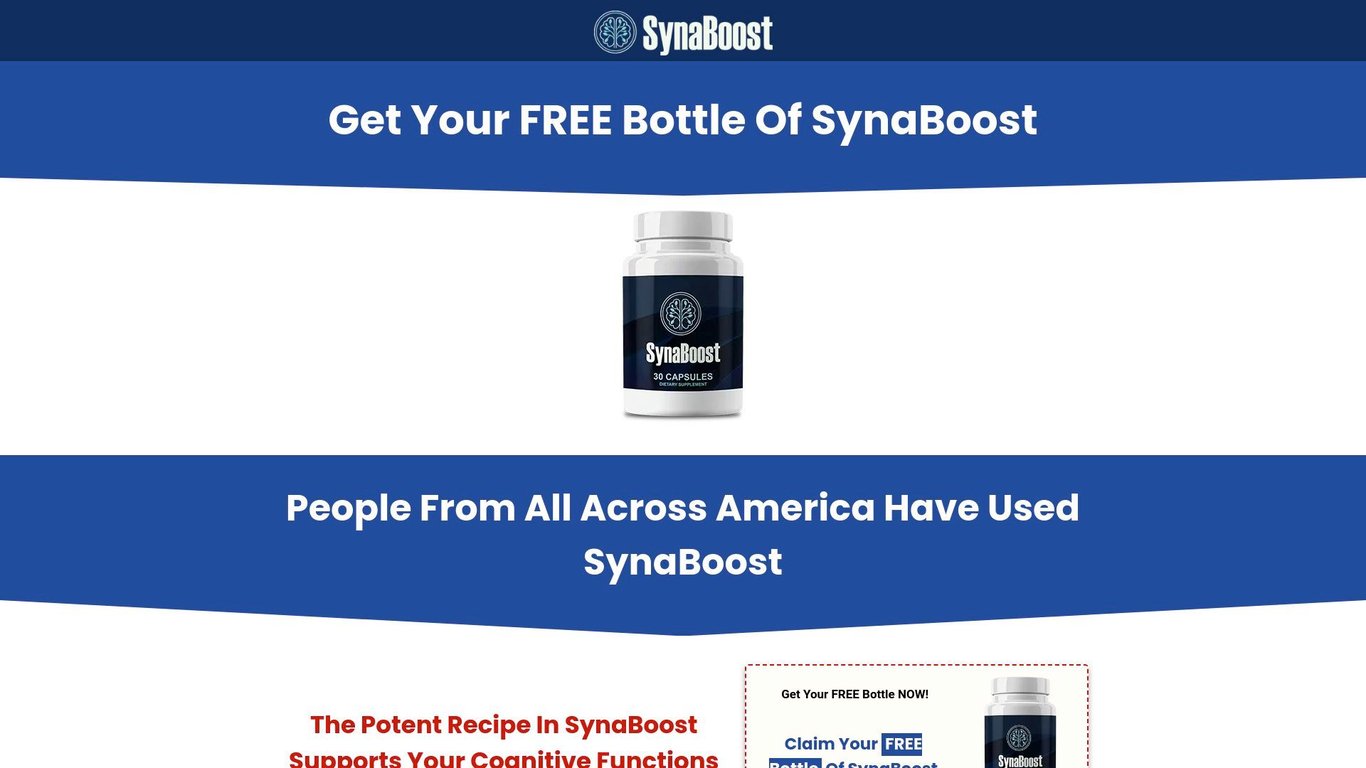 SynaBoost NEW: Free + Shipping