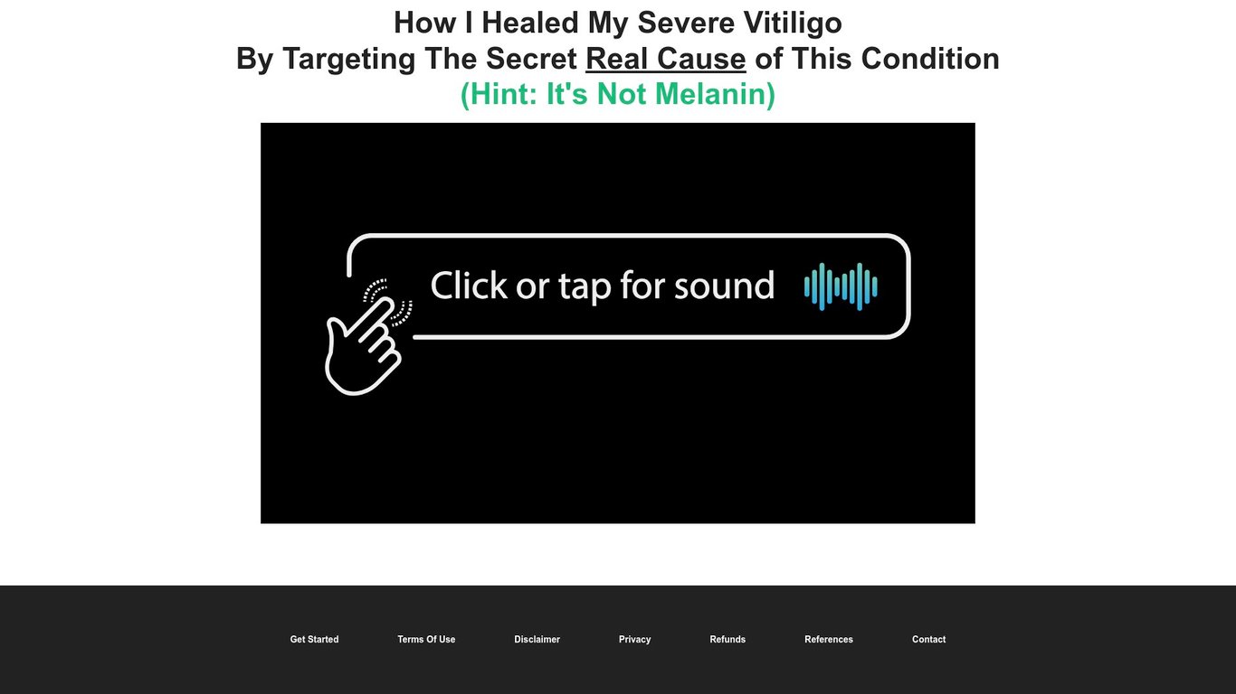 Vitiligo Miracle (TM) - VSL by 7 Figure Copywriter~ Phenomenal CVR!