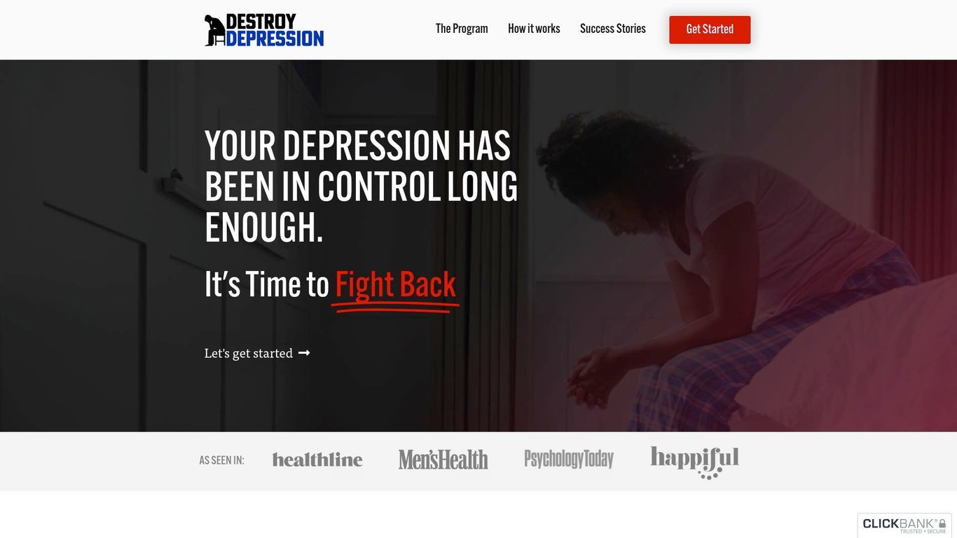 Destroy Depression (tm) - $100 New Aff Bonus