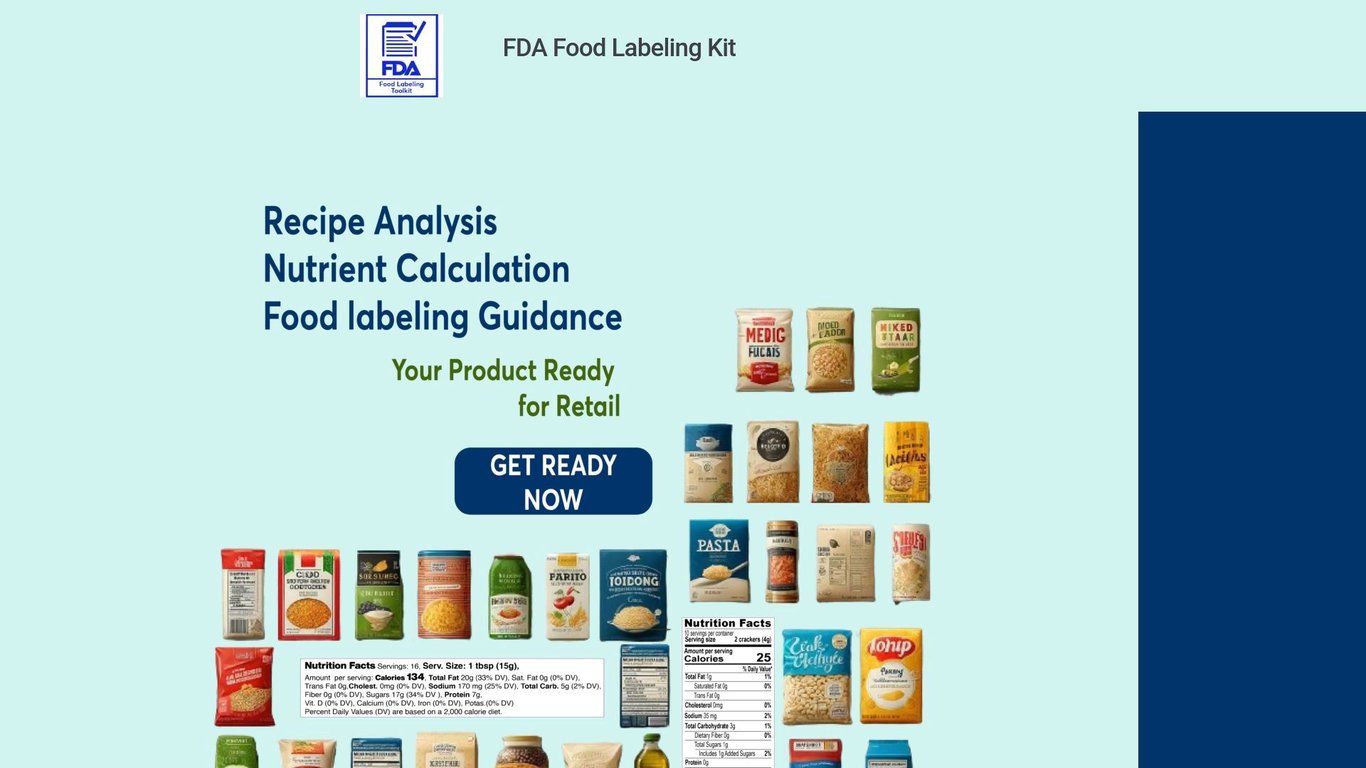 HIGH-COMMISION HIGH-CONVERSION OPPORTUNITY! FDA FOOD LABELING KIT