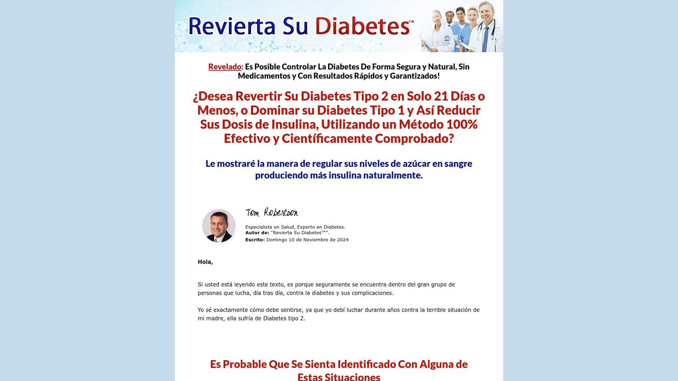 Revierta Su Diabetes Tipo 2 y Pre-Diabetes, Controle Diabetes Tipo 1!