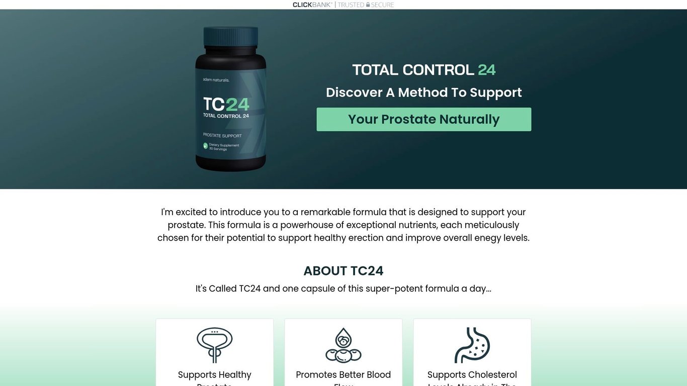 TC24 - NEW Prostate Offer - APPLY TO RUN NOW