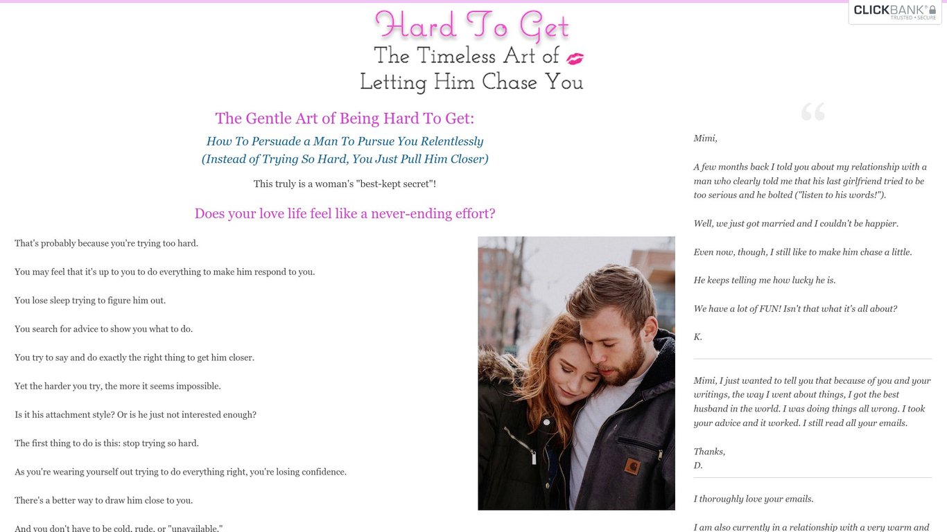 Hard To Get: The Timeless Art of Letting Him Chase You