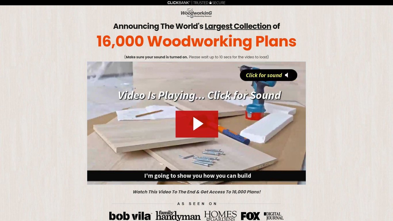 TedsWoodworking - Highest Converting Woodworking Site On The Internet!