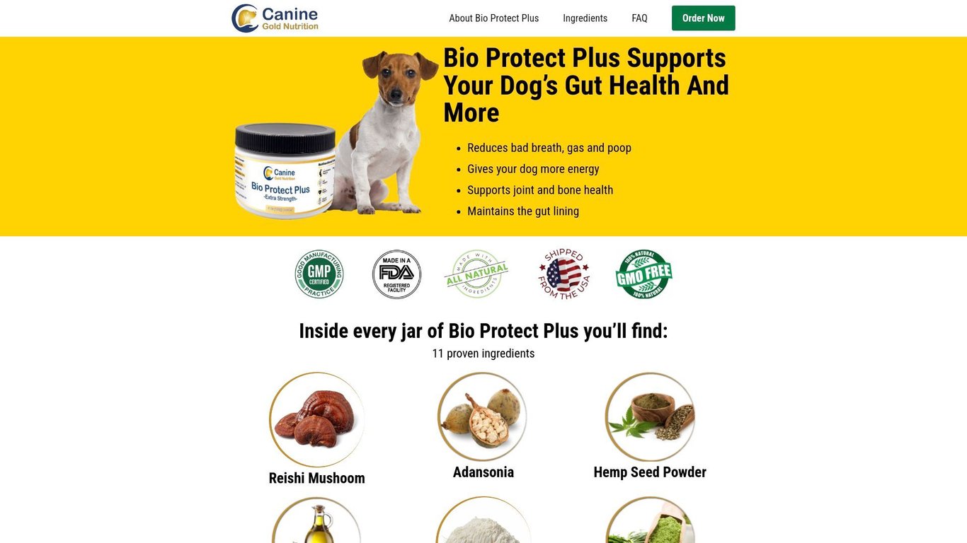 Bio Protect Plus - First & Only Vet-Formulated Dog Supplement