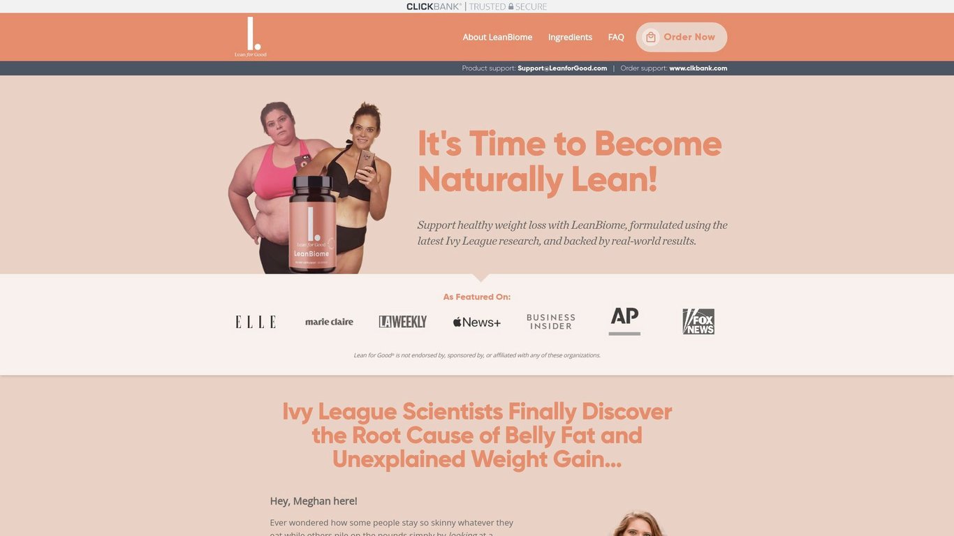 LeanBiome - BRAND NEW Weight Loss Offer!!