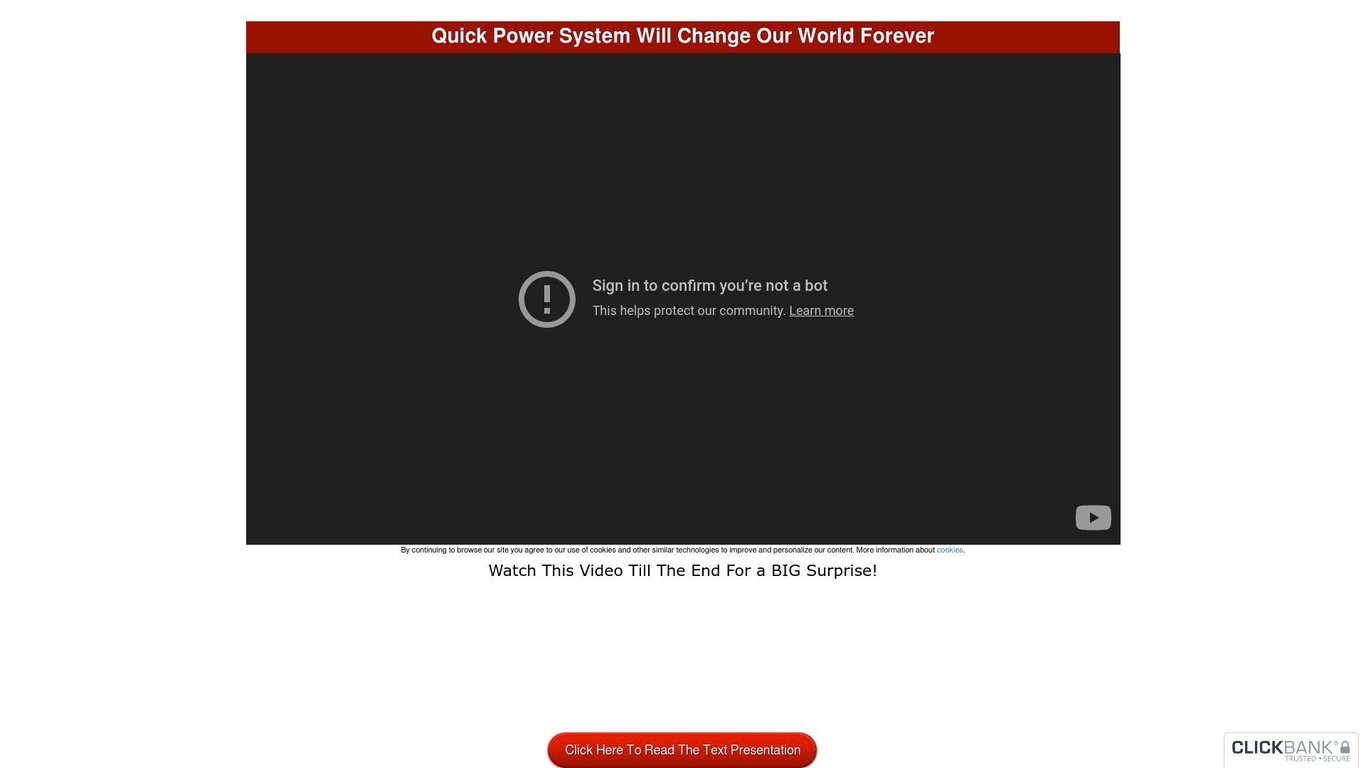 Quick Power System -10%+ Conversion Rates, Epc$2.0 (view Mobile