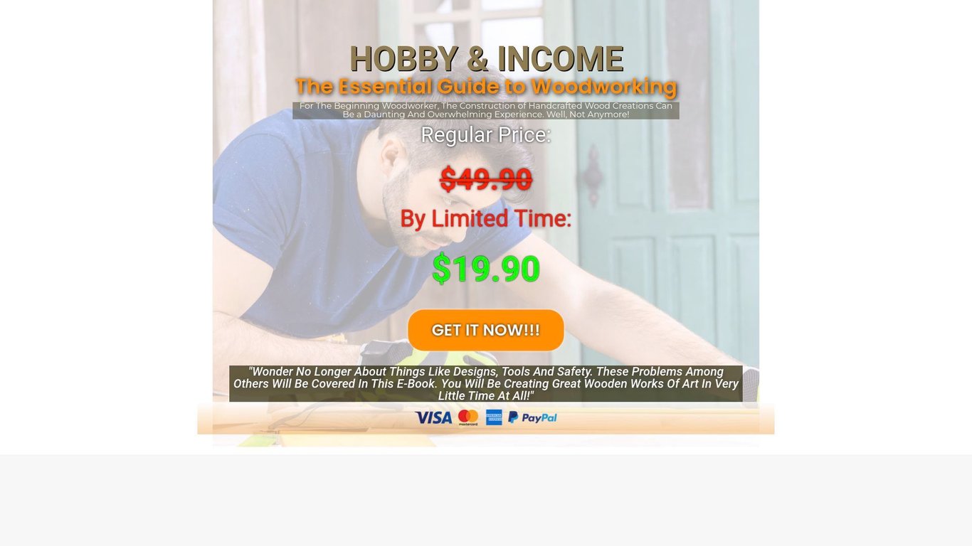 Woodworking Hobby & Income - The essential guide to woodworking