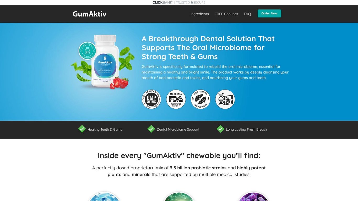 GumAktiv - $4 EPC On Our Unique Sweet Dental Chew