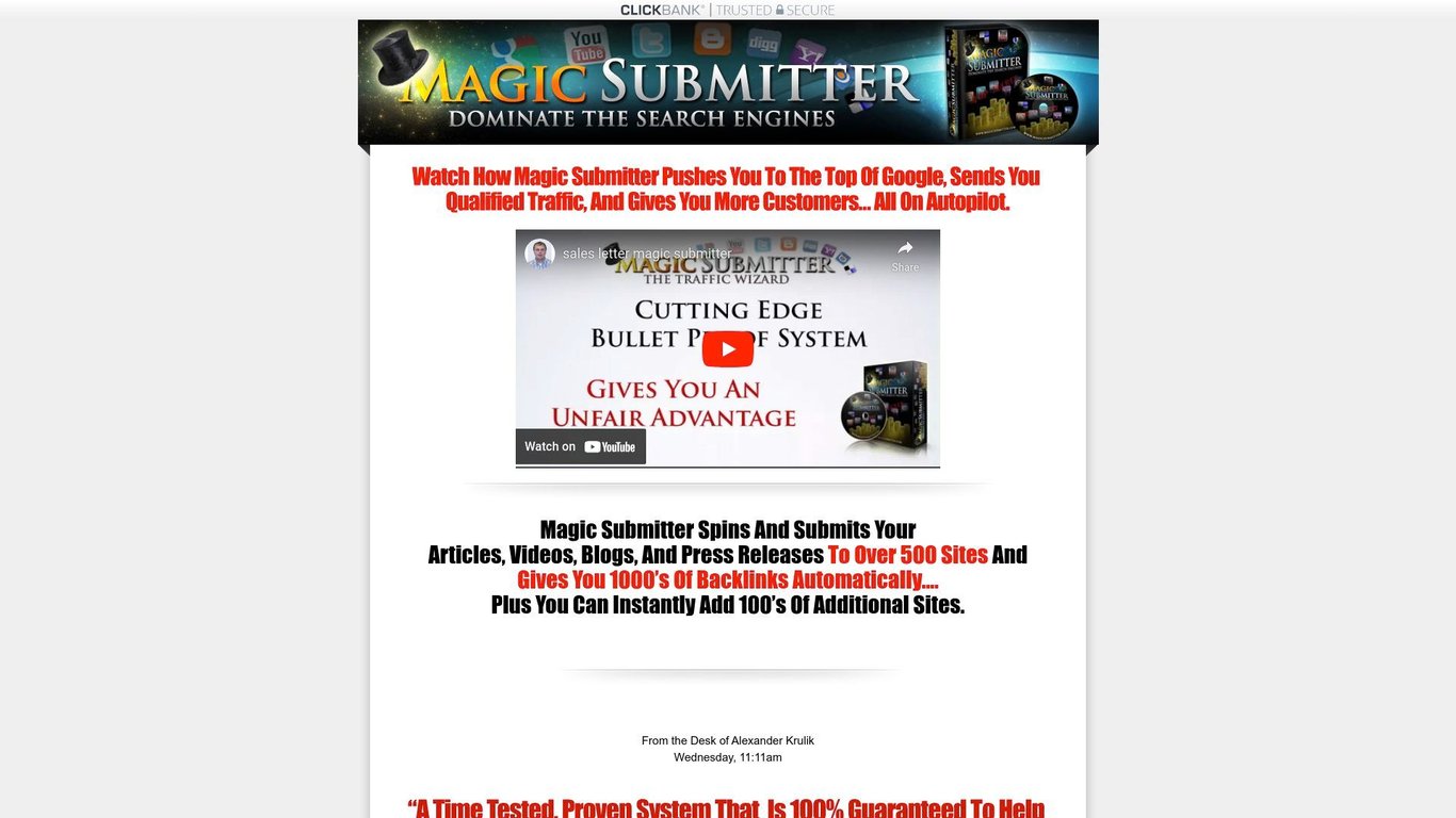 Magic Submitter by Alexandr Krulik