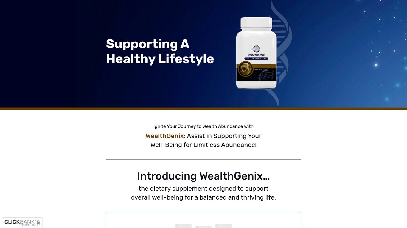 WealthGenix – First of its kind Physical Wealth Manifestation Offer